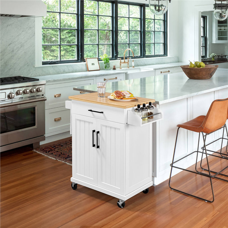 Three Posts™ Kissinger Solid Wood Kitchen Island & Reviews | Wayfair